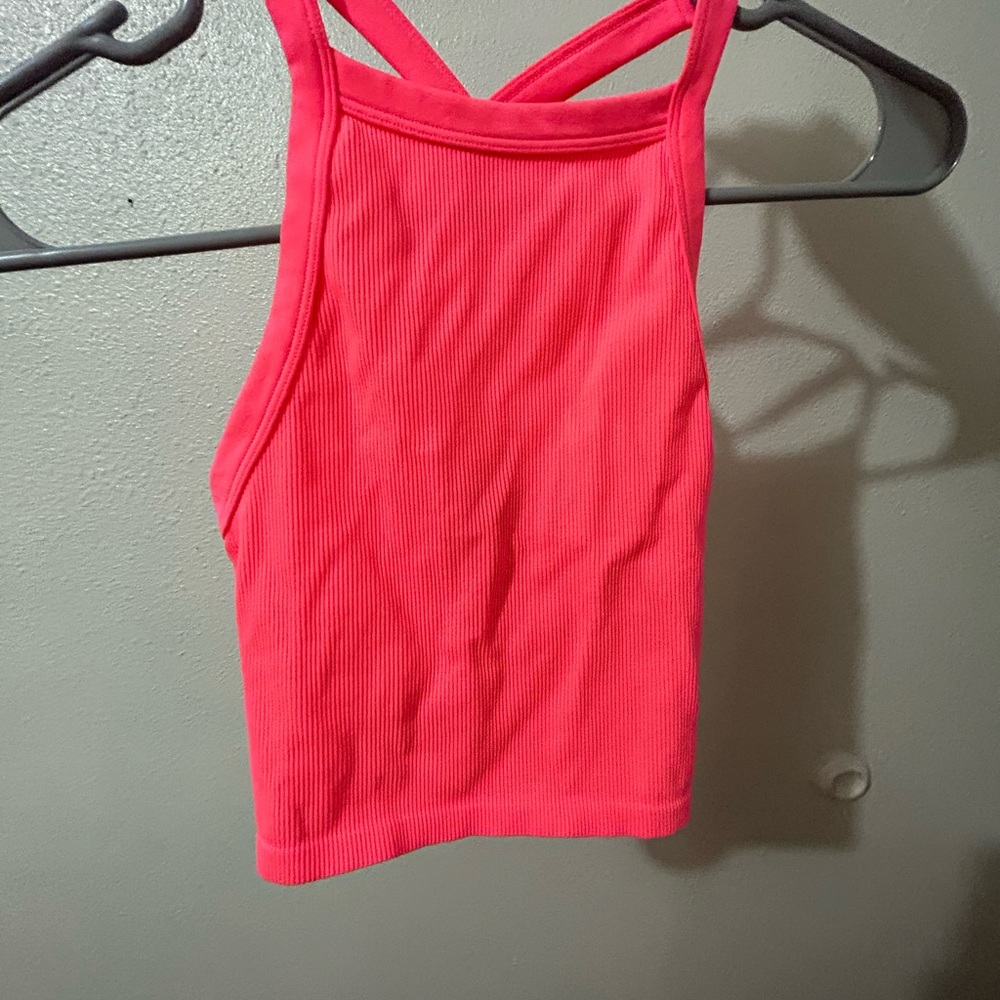 pink beach crop top